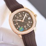GR Factory Patek Philippe Aquanaut Quartz Movement 38mm Brown Dial Watch